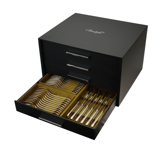 Storage Chest 168 or 156 pieces (sold empty) Silvercare - Christofle